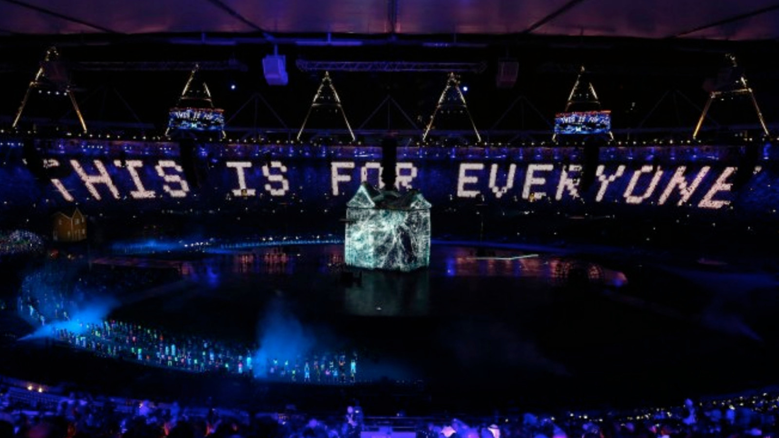 this is for everyone words in a huge stadium